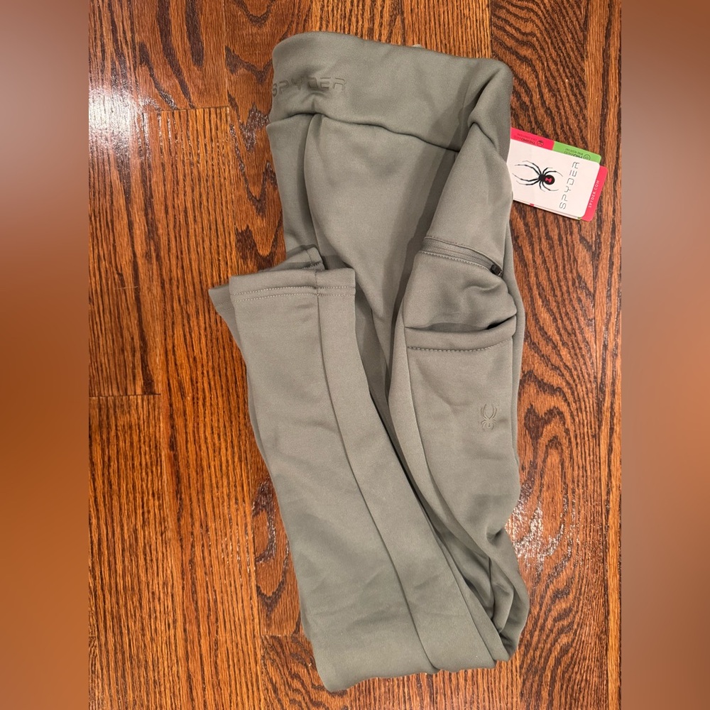 Spyder Women’s Polar Fleece Bonded Leggings-Agave